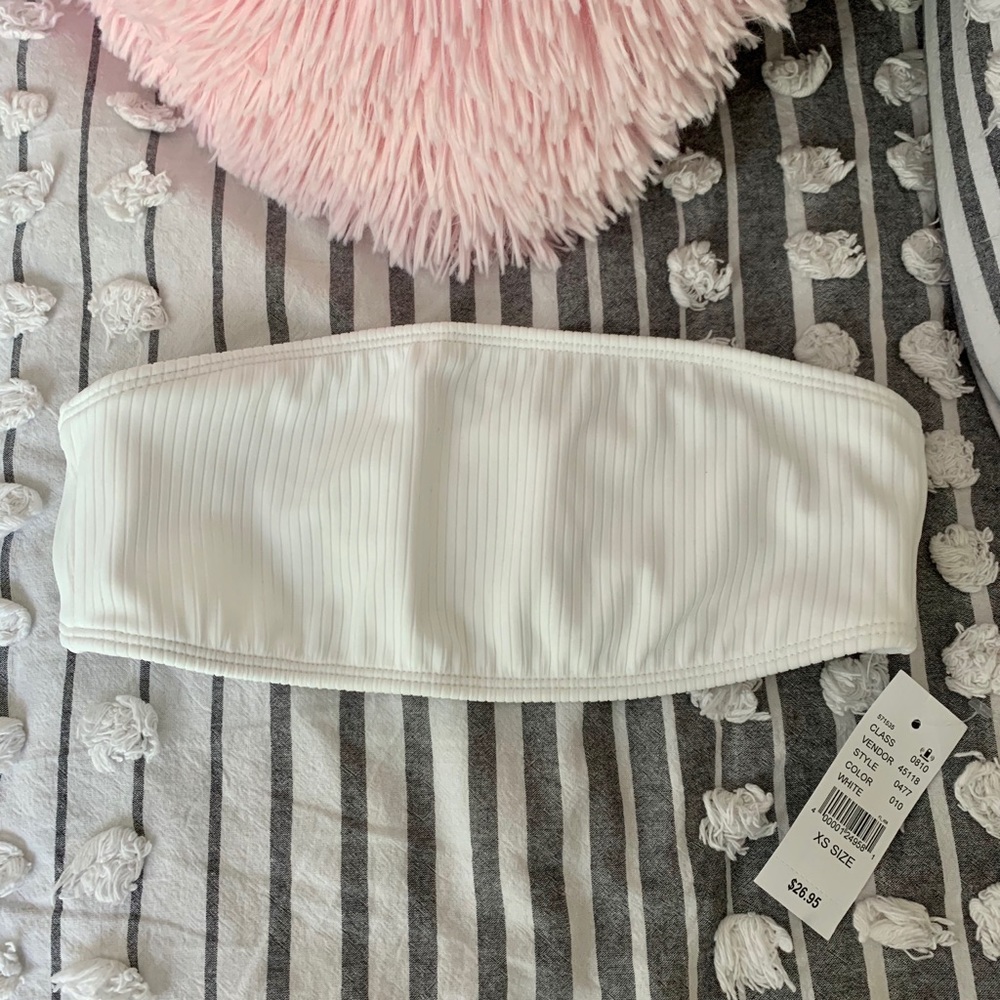 LA Hearts by PacSun Ribbed Bandeau Bikini Top
